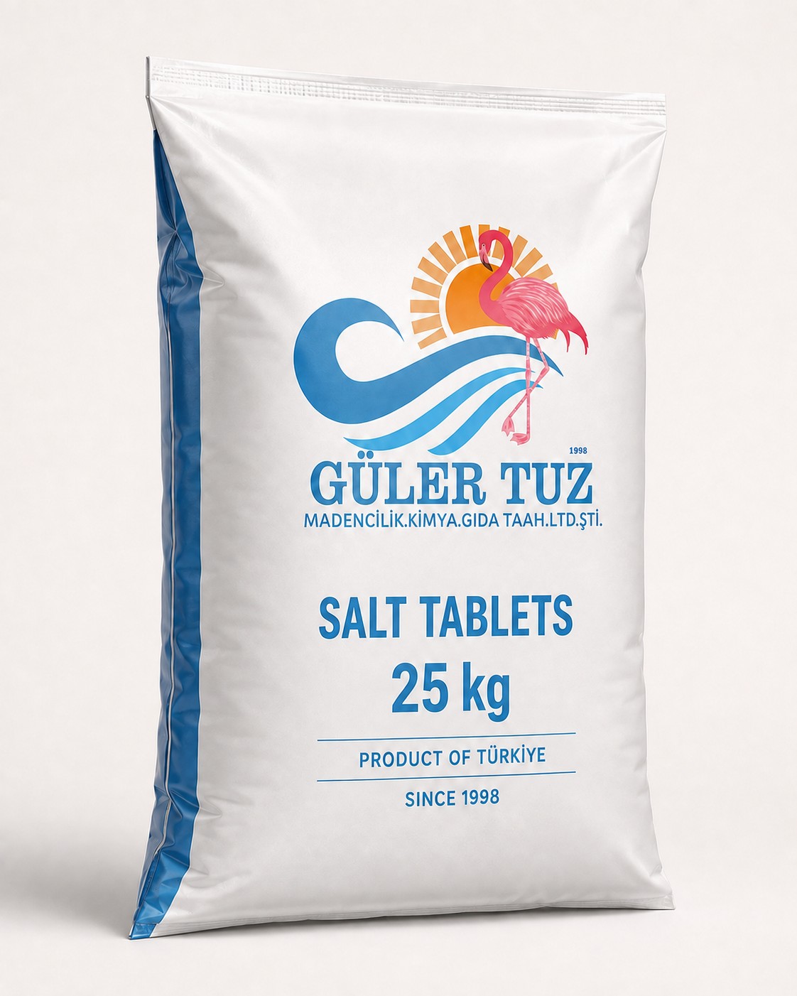 Güler Tuz 25 kg salt tablets packaging